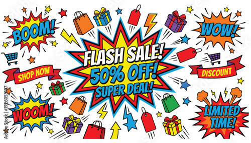 Flash Sale Super Deal 50% Off Limited Time Offer