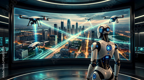 AI Air Traffic Control for Autonomous Drones