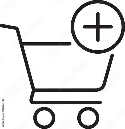 Shopping cart add icon