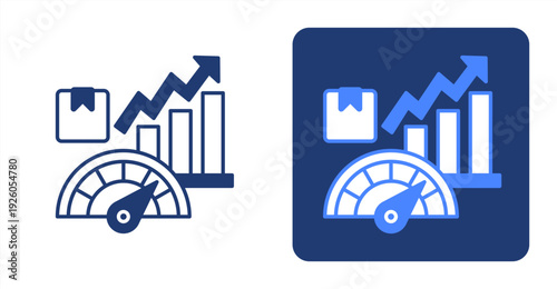 Supply Performance icon, with contrast background.