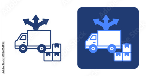 Product Distribution icon, with contrast background.