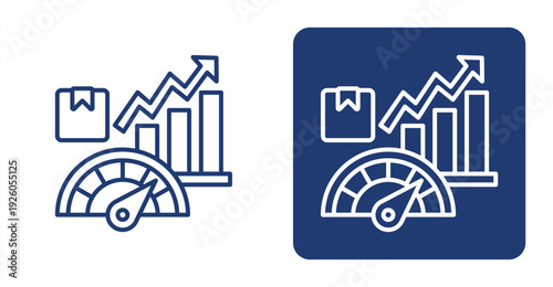 Supply Performance icon, with contrast background.