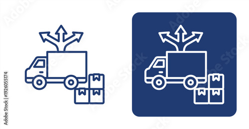 Product Distribution icon, with contrast background.