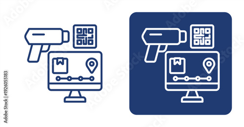 Inventory Tracking icon, with contrast background.