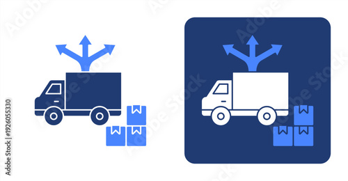 Product Distribution icon, with contrast background.