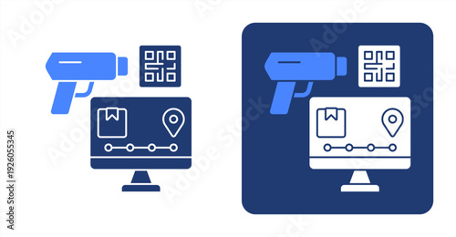Inventory Tracking icon, with contrast background.