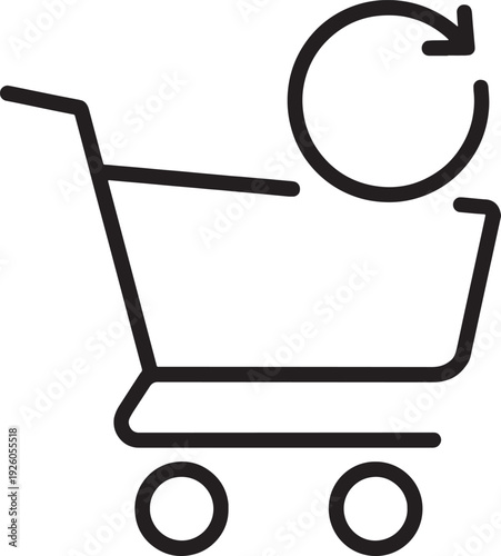 Shopping cart refresh icon