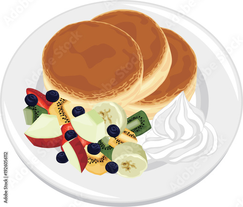 パンケーキ　フルーツ