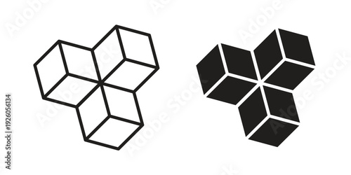 Sugar icon, line symbols on white background. EPS10