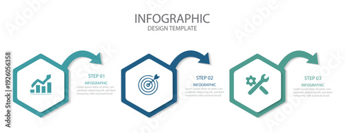 Timeline infographic design element and number options. Vector business template for presentation.
