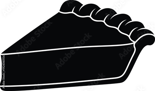 A slice of delicious pie waiting to be savored and enjoyed