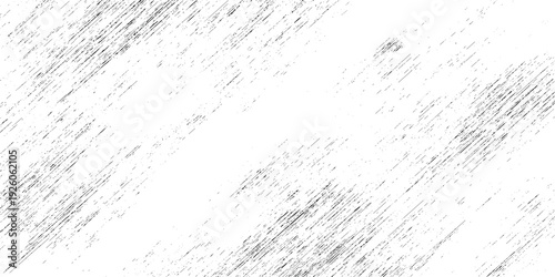 Minimalist white grunge distressed texture with subtle grey diagonal scratch strokes, versatile graphic element mimics the look of weathered wood grain.