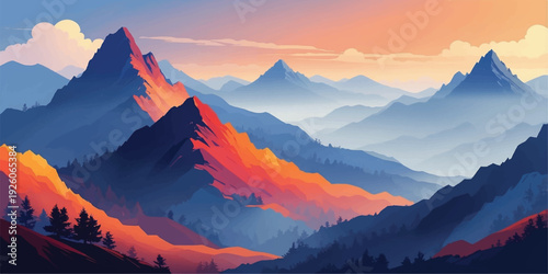 Gemini said

A breathtaking panorama of a snow-covered Himalayan mountain peak captures the transition between a golden sunrise and sunset over a high alpine valley landscape under a cloudy winter sky