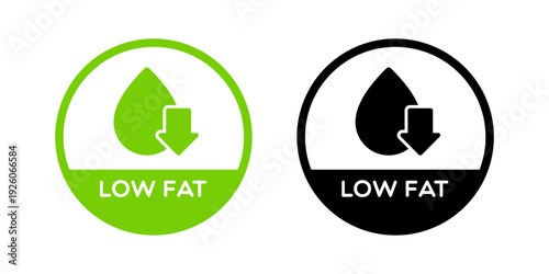 Round Low Fat Labels