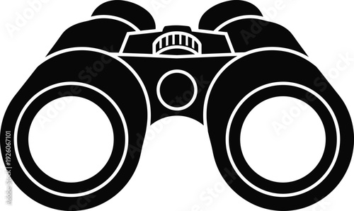 Binoculars icon for outdoor exploration and wildlife observation