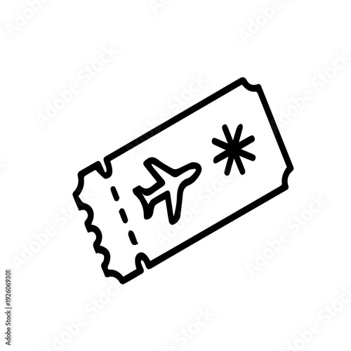 Airplane Ticket Icon