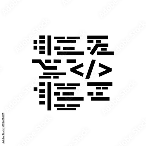 A black and white image of a qr code