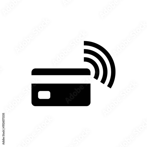 Icon representing a contactless payment card