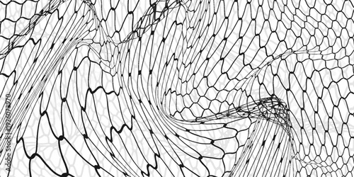 Mesh texture black for fishing nets. Grunge pattern for sportswear or soccer goal, volleyball net, basketball hoop, hockey, athletics. Mesh modern net.art, beautiful