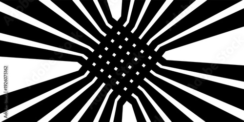 Stylish modern stripe composition with perspective line waves and subtle 3D effect for creative projects.