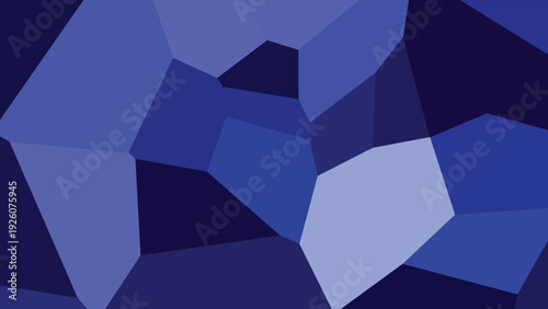 Blue abstract triangles background, navy geometric texture, polygonal