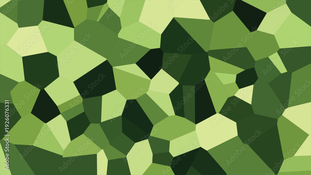 Obraz premium Green geometric wallpaper, abstract triangles background, polygon texture