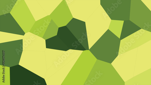 Green geometric polygons abstract triangles background, lime surface, vibrant wallpaper