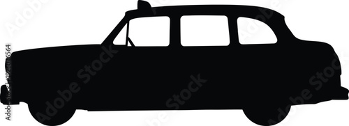Vintage car silhouette