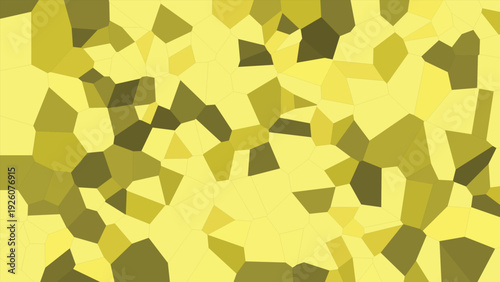 Yellow abstract triangles background, geometric design, polygon texture