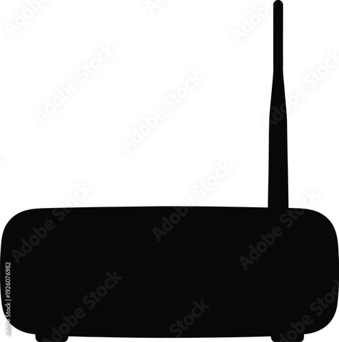 Wireless router device with antenna