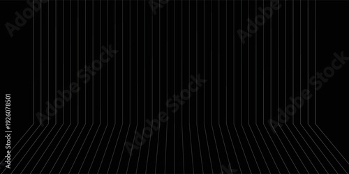 Vaporwave red laser grid angle on black background. Vector illustration of abstract mesh pattern. Retro futuristic 80s sci fi matrix landscape.