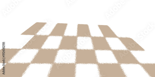 Simple Seamless Beige and White Checkered Pattern Square Texture Background