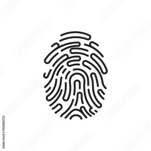 High Detail Fingerprint Whorl Pattern for Forensic Evidence