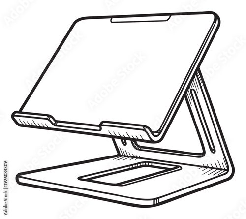 A versatile ergonomic stand holding a tablet or laptop, perfect for office productivity, home study, or enhancing media viewing experience