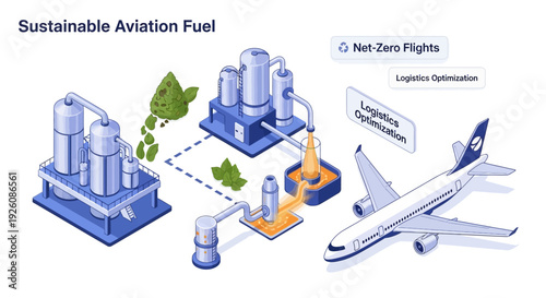 Sustainable Aviation Fuel Production Process for Net-Zero Flights and Logistics Optimization