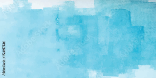 An abstract blue watercolor background features a light textured paper surface with a vintage grunge pattern and aged paint strokes on a rough canvas art backdrop