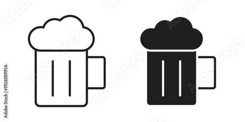 Beer icon vector logo design element. Vector emblem template.