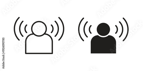 Brand awareness icon vector logo design element. Vector emblem template.