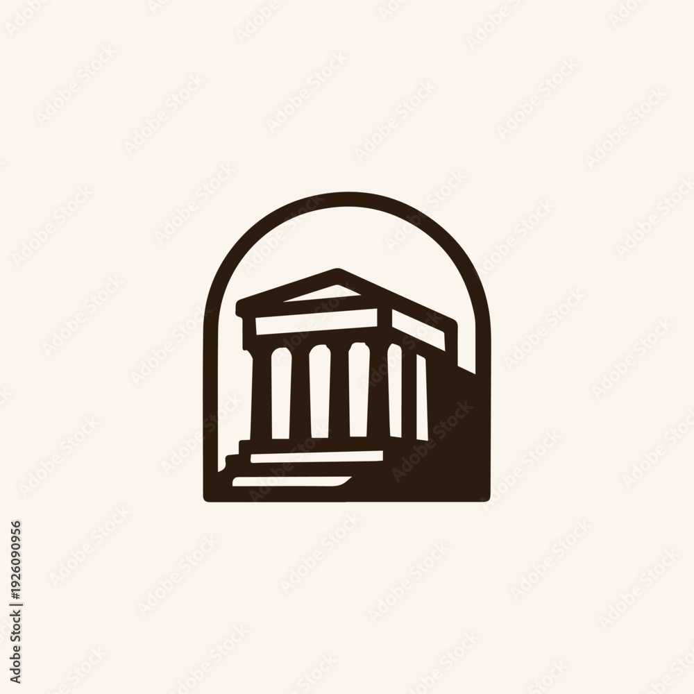 Obraz premium Greek Acropolis Logo