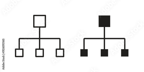 classification icon vector logo design element. Vector emblem template.