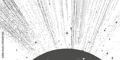 Vintage black and white abstract grunge background featuring a dirty vector wall texture with gray paint patterns and an old earth art design