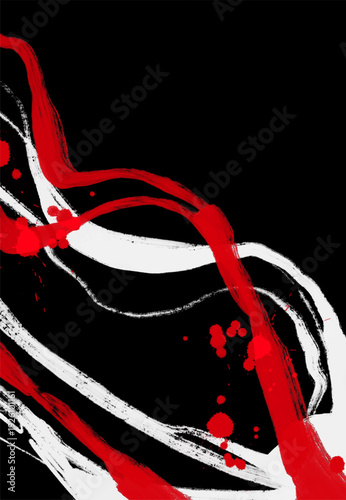 Abstract trendy universal artistic banner template . Design for cover, invitation, banner, placard, brochure, poster, card, flyer and other Vector illustration