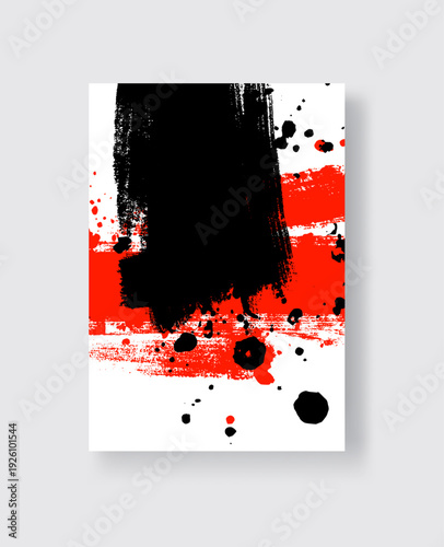 Abstract trendy universal artistic banner template . Design for cover, invitation, banner, placard, brochure, poster, card, flyer and other Vector illustration