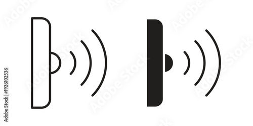 Infrared icon vector logo design element. Vector emblem template.