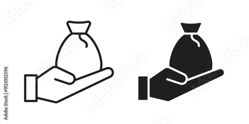 Inheritance law icon vector logo design element. Vector emblem template.