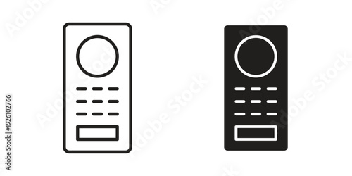 Intercom icon vector logo design element. Vector emblem template.