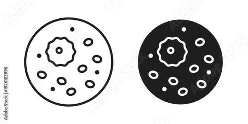 Leukemia icon vector logo design element. Vector emblem template.