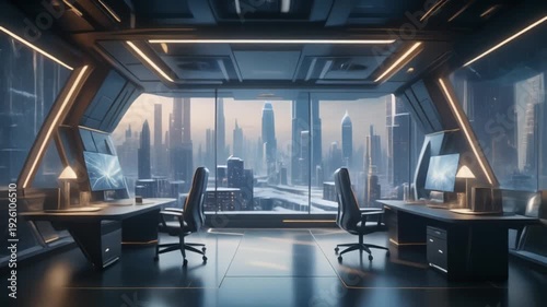office interior with city view, part 5