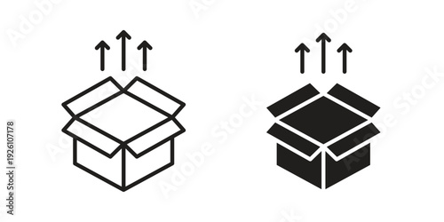 Product release icon vector logo design element. Vector emblem template.