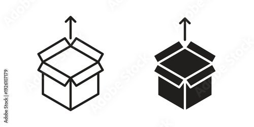 Product release icon vector logo design element. Vector emblem template.
